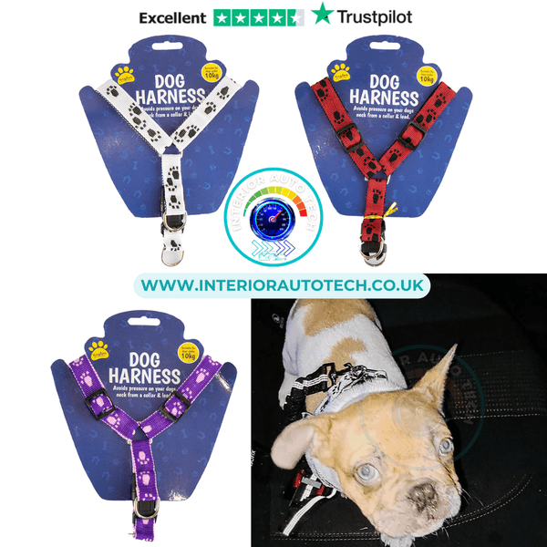 Adjustable Dog Harness, Dog travel accessory, Pet Car Safety Harness