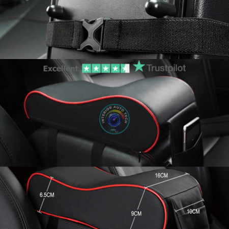 Leather Car Armrest Mat Center Console Arm Rest Protection
