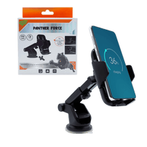 20W Automatic Sensor Wireless Phone Holder, 3 in 1 Panther Force Suction Cup Holder Compatible with all Wireless enabled Phones - Interior Auto Tech