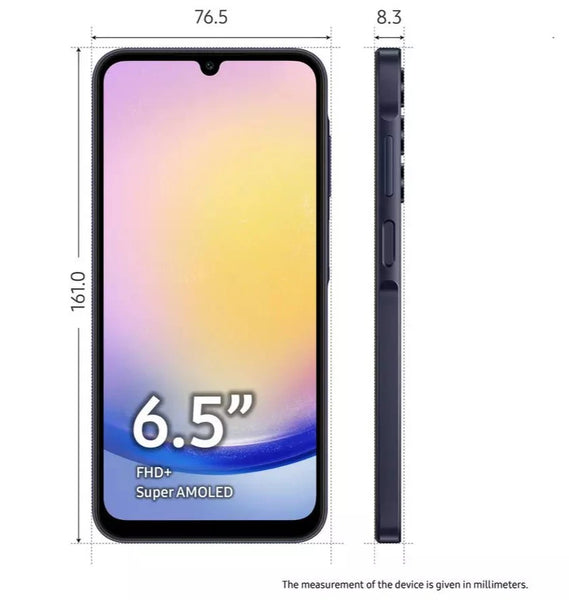 New Samsung Galaxy A25 5G 128GB SIM Free + Dual SIM Slots - Blue Black ...