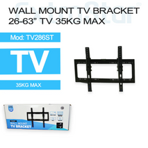 ExtraStar Wall Mount TV Bracket for TV's and Monitors from 26-63'' Width