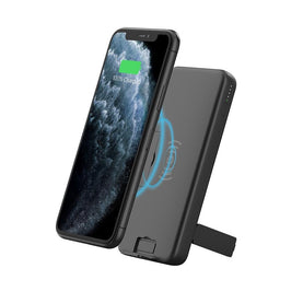 10KmAh Cygnett 10W Wireless Powerbank with Stand: ChargeUp Companion, 10cm USB-C to USB-C cable included - Interior Auto Tech