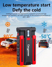 20,000mAh Car Battery Jump Starter LED Display Emergency Supply with High Charger Capacity - interiorautotech