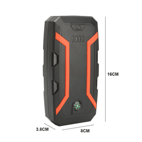 32000mAh Portable Jump Starter with Compass & Flashlight, 12V Car Battery Booster with Hard Case Included - interiorautotech