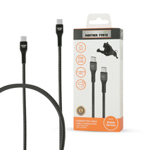 3A Fast Charge 1M Type-C to Type-C Aluminium Shell Braided Cable for Android devices - interiorautotech