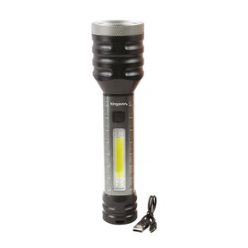 5W Kingavon Waterproof Super Bright LED Torch 1200mAh Rechargeable 3.7V with COB wick - Interior Auto Tech