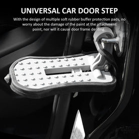 Car Foot Assist Pedal, Car Doorstep Vehicle with U Shaped Hook, Easy Reach Pedal Foot Pegs, Portable Foot Car Pedal with Safety Hammer - interiorautotech