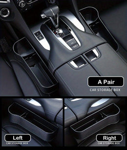 Car Seat Gap Organiser, Seat Storage Gap Filler, Car Console Side Pocket Storage with Cup Holder - interiorautotech