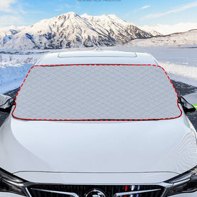 Car Windshield Cover, Multipurpose Portable Car Cover, All Seasons Windshield and Wing Mirror Protector - interiorautotech