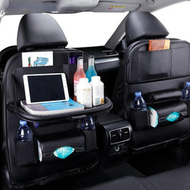 Multi-function Rear Car Seat Storage & Organiser with Table - interiorautotech