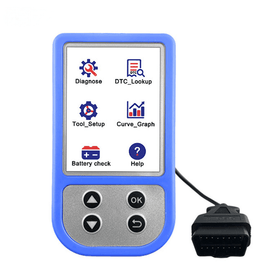 OBD2 Car Diagnostic Scanner with 2.4"TFT LCD 24bit Colorful Screen, Engine Fault Code Reader with 15 languages, - interiorautotech