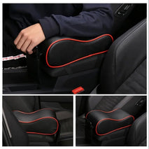 Universal Car Armrest for Centre Surface with Mobile Pocket, Center Console Armrest, Faux Leather and Memory Foam Material - interiorautotech