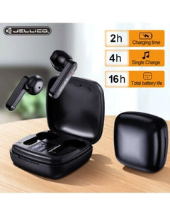 Wireless Jellico TWS9 Earbuds V5.0 Bluetooth LED Display, IPX5 Water Proof & Smart Touch - interiorautotech